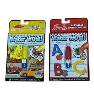 2 Melissa & Doug Water pen On the go Books